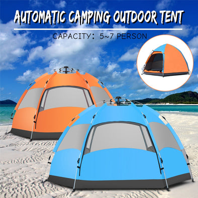 Waterproof 5-7 People Automatic Instant Tent